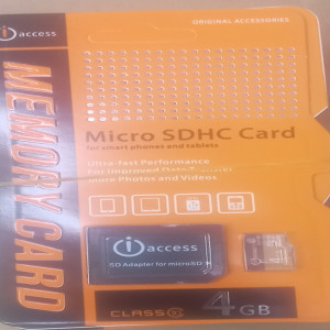 i access 4GB Memomry card